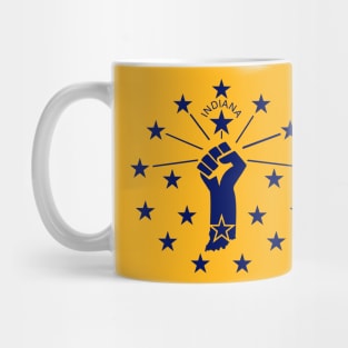 Indiana Power Flag Map Mug